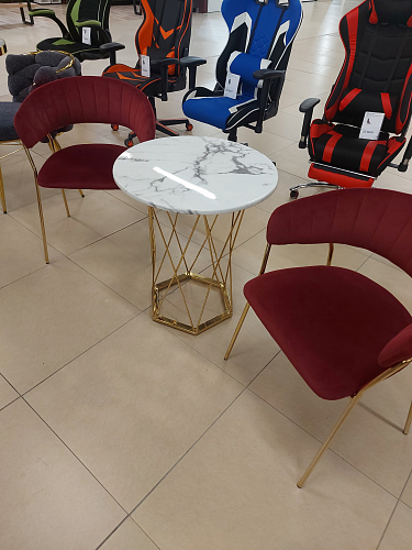 Стол Melan white / gold из шоурума 1